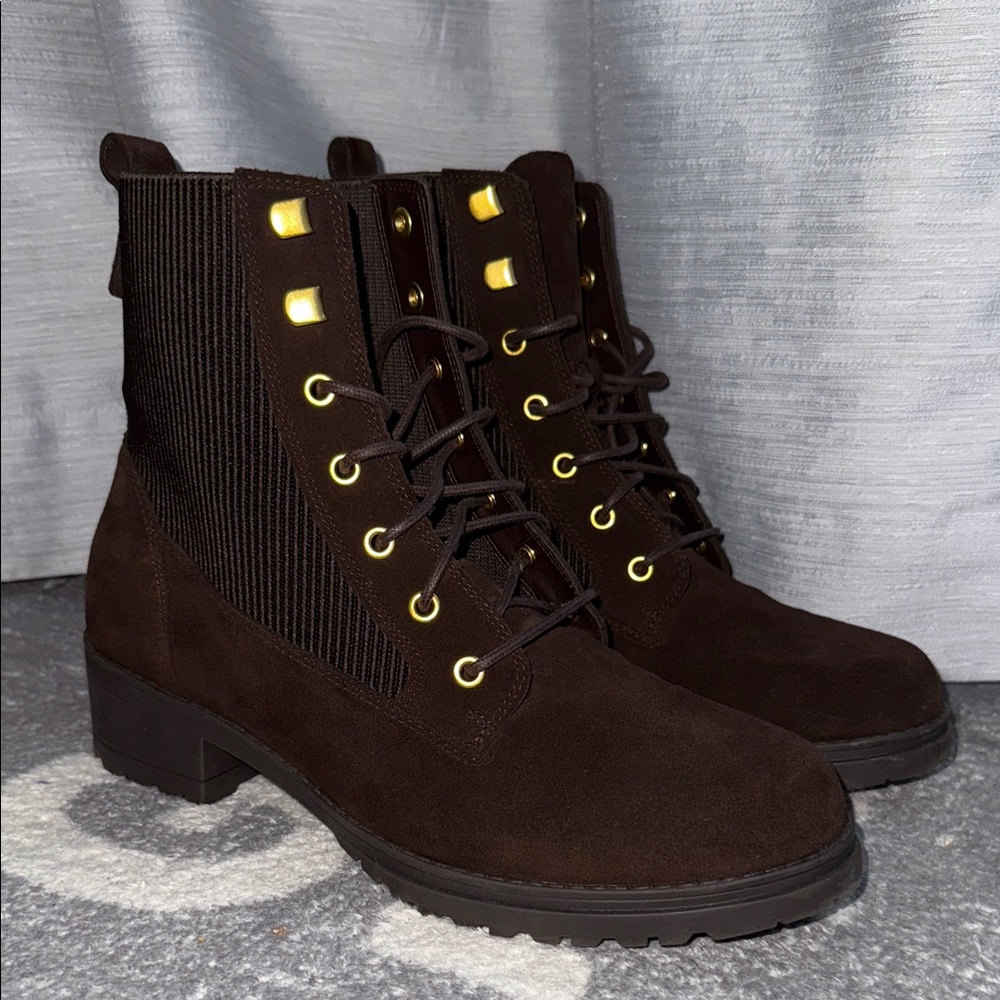 Women’s Suede Cole Haan boots.